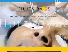 Tablet Screenshot of flurtyeyez.com